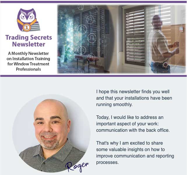 Newsletter masthead, Trading Up Consulting